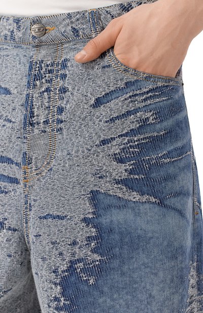 Джинсовые шорты d-lire DIESEL синего цвета по цене 36450 руб., арт. A17338/007W4, фото 5 Джинсовые шорты d-lire DIESEL, арт. A17338/007W4, фото 5