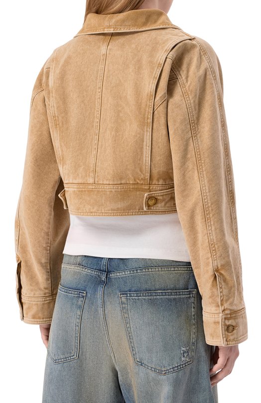 Джинсовая куртка Moschino A0613/5421 Бежевый  A0613/5421 Фото 4