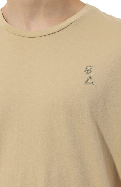 Хлопковая футболка RELIGION бежевого цвета по цене 5195 руб., арт. 12PBDN03, фото 5 Хлопковая футболка RELIGION, арт. 12PBDN03, фото 5