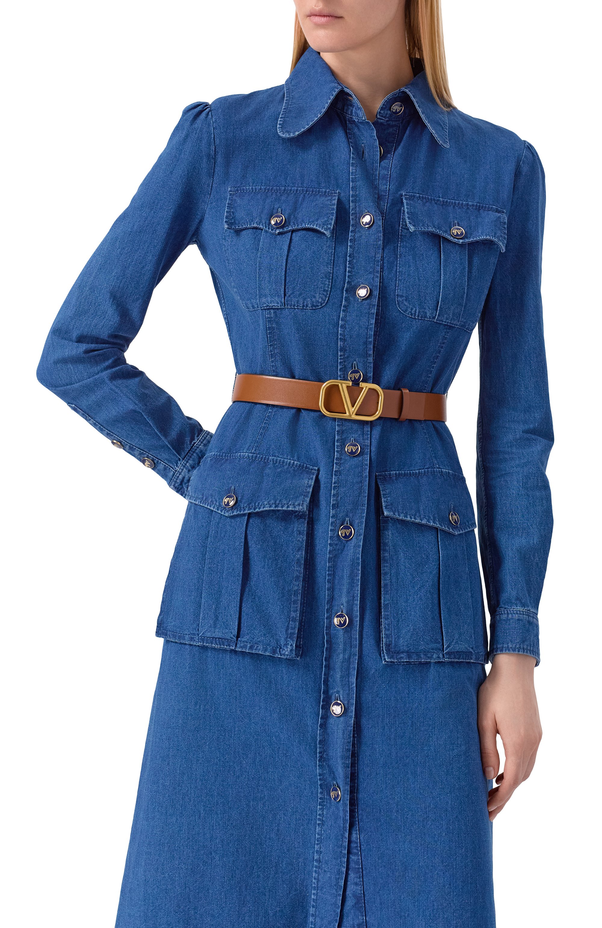 Двусторонний ремень vlogo signature VALENTINO коричневого цвета по цене 59400 руб., арт. 6W2T0T15/ZFR, фото 2 Двусторонний ремень vlogo signature VALENTINO, арт. 6W2T0T15/ZFR, фото 2