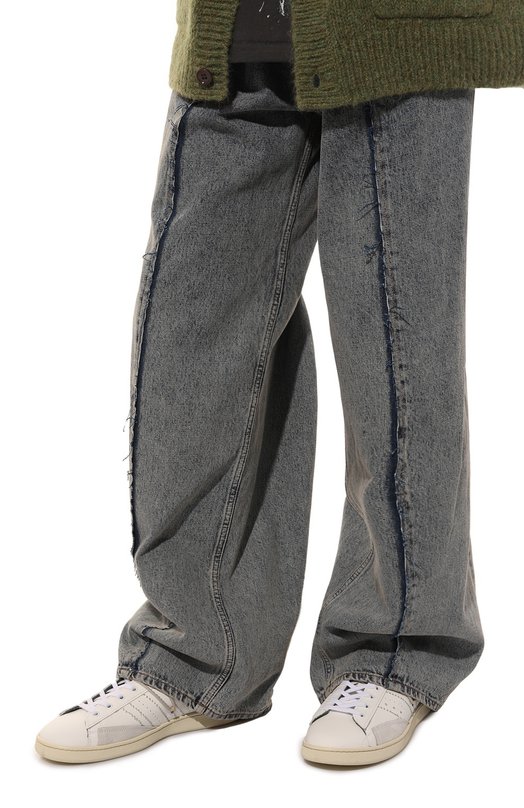 Кожаные кеды Stripeless Hidnander Белый, фото 3