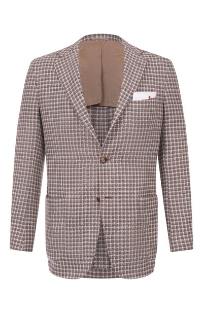 Мужской пиджак из кашемира и шерсти KITON, арт. UG81K0610E53