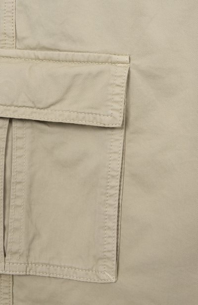 Хлопковые шорты-карго IL GUFO светло-бежевого цвета по цене 16700 руб., арт. P25PB189C6074/10A-14A, фото 3 Хлопковые шорты-карго IL GUFO, арт. P25PB189C6074/10A-14A, фото 3