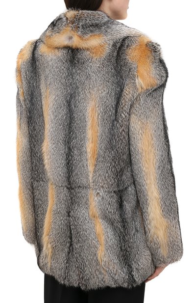 Шуба из меха лисы SAINT LAURENT, арт. 648337/Y7RG2, фото 4