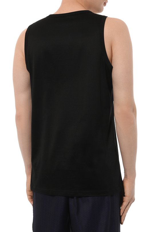 Хлопковая майка Zegna N2D000110 Чёрный  N2D000110 Фото 4
