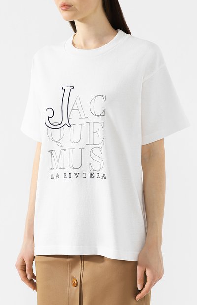 Хлопковая футболка JACQUEMUS, арт. 192TS02/48100, фото 3