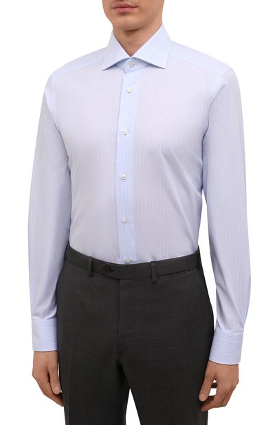 Хлопковая сорочка ZEGNA, арт. 301205/9MS0BA, фото 3