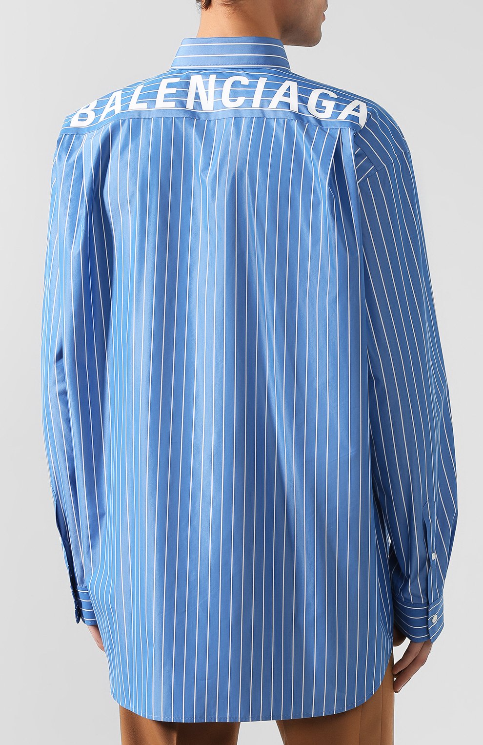 Хлопковая рубашка BALENCIAGA, арт. 556878/TGM07, фото 4
