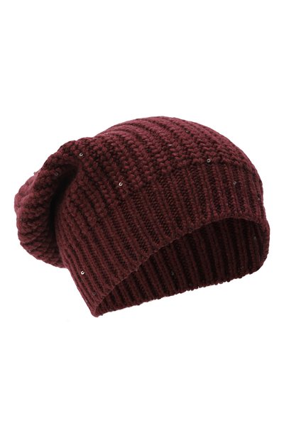 Женская шапка из кашемира и шелка BRUNELLO CUCINELLI, арт. M32373999