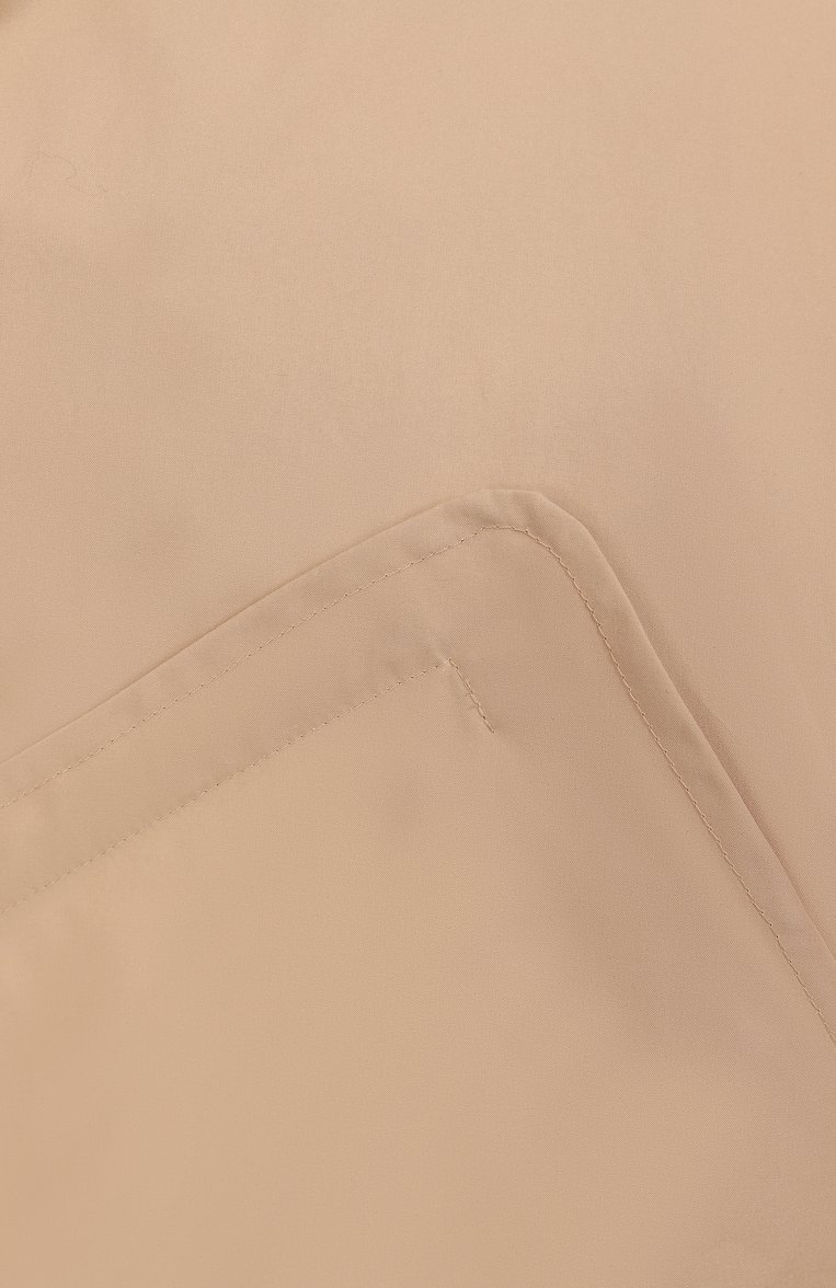 Женский хлопковый плащ JIL SANDER бежевого цвета, арт. J04AH0002-J45026 | Фото 7 (Материал внешний: Хлопок; Рукава: Длинные; Длина (верхняя одежда): До колена; Кросс-КТ: Куртка; Стили: Минимализм; Автоматизация состава: Проставлено; Автоматизация ТО: Проставлено)