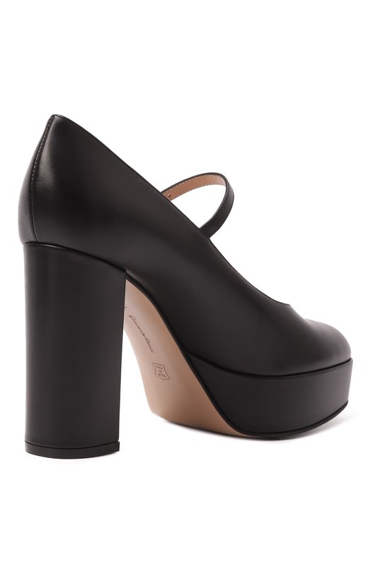 Кожаные туфли Doris 70 Gianvito Rossi G22383.70RIC.VITNER0 Чёрный  G22383.70RIC.VITNER0 Фото 5