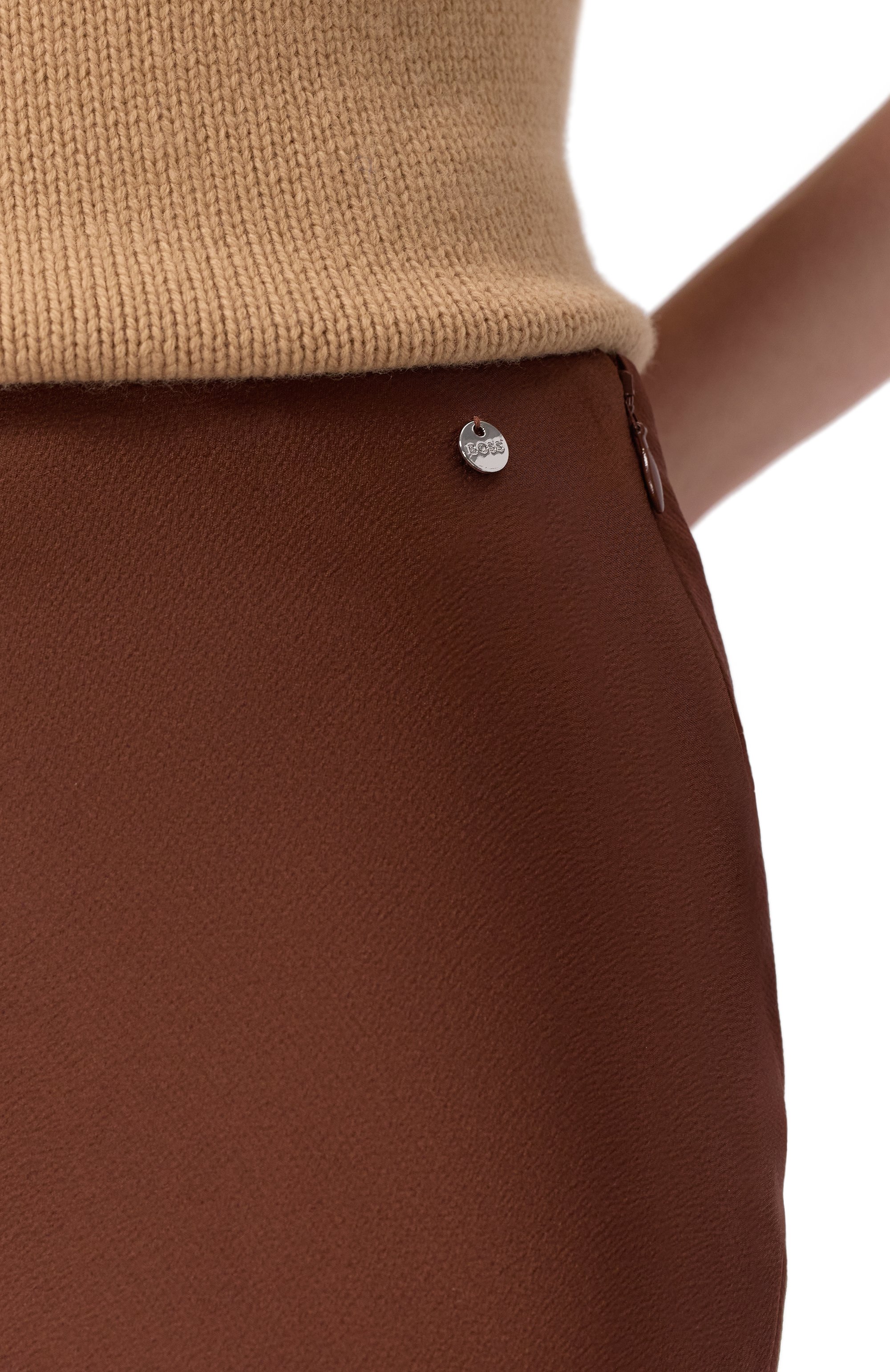 Атласная юбка BOSS, арт. 50522650, фото 5