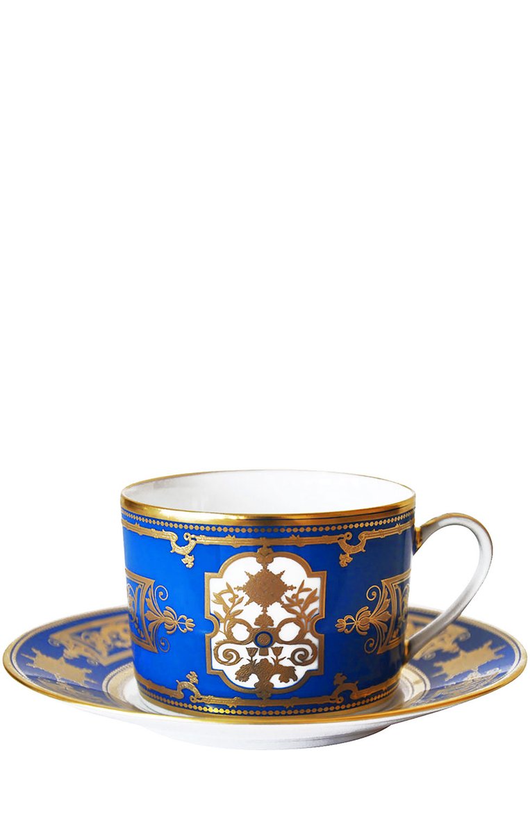 Чайная чашка aux rois BERNARDAUD синего цвета, арт. 0485/91 | Фото 1 (Статус проверки: Проверена категория; Нос: Не проставлено; Региональные ограничения белый список (Axapta Mercury): Не проставлено; Коллекция: Aux Rois; Огран�ичения доставки: fragile-2)