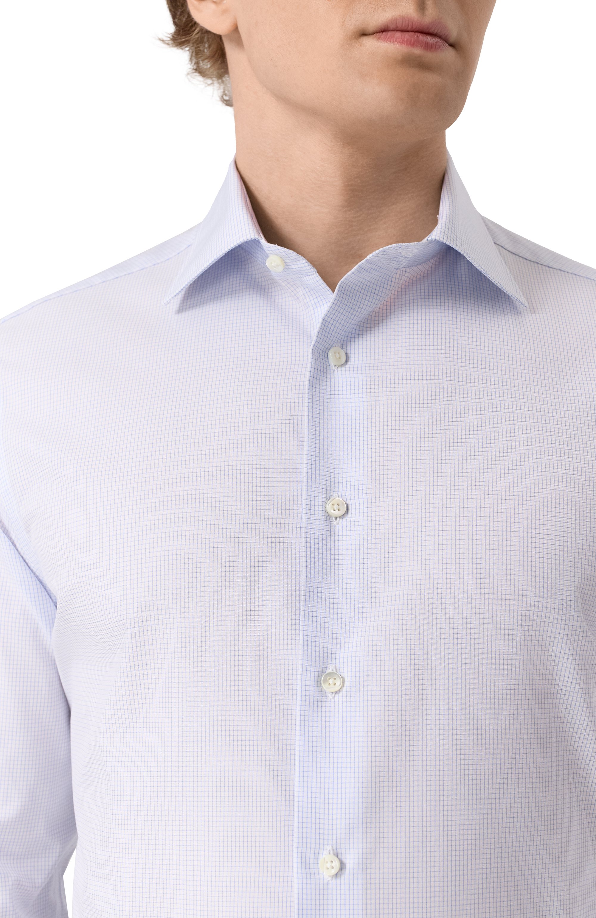 Хлопковая сорочка CANALI, арт. NCLX018/GR03446, фото 5