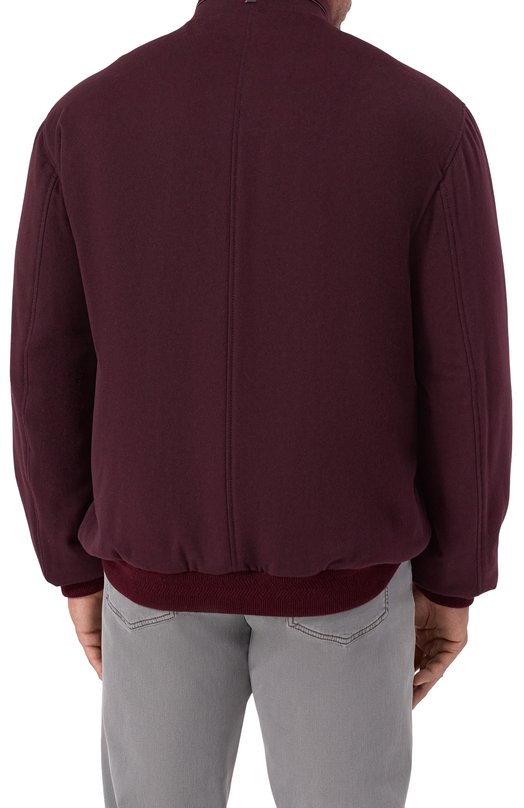 Кашемировый бомбер Stefano Ricci MZJ5300010/C0001T/60 Бордовый  MZJ5300010/C0001T/60 Фото 4