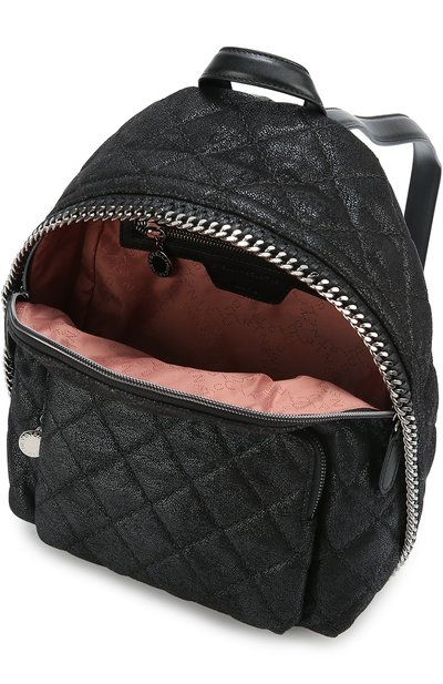 Стеганый рюкзак falabella mini из эко-кожи STELLA MCCARTNEY, арт. 410905/W9477, фото 4
