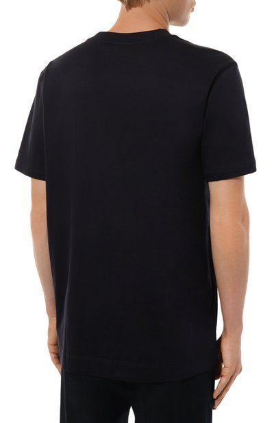 Хлопковая футболка BOGNER темно-синего цвета по цене 16100 руб., арт. 58089178, фото 4 Хлопковая футболка BOGNER, арт. 58089178, фото 4