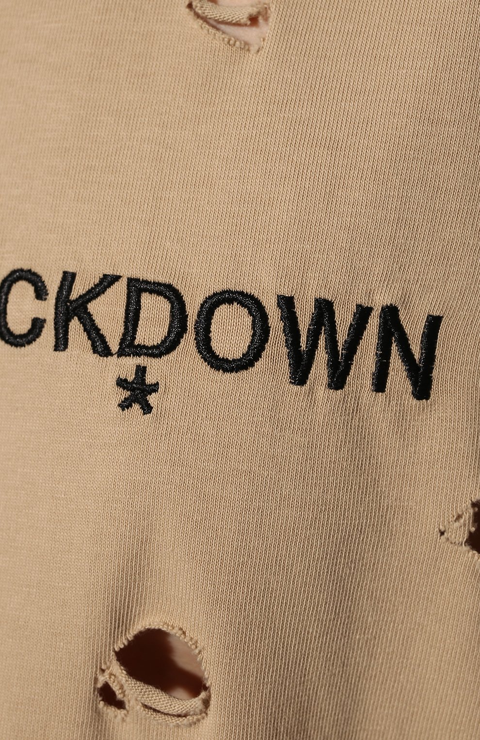Хлопковая футболка COMME DES FUCKDOWN бежевого цвета по цене 9950 руб., арт. CDFD1964, фото 5 Хлопковая футболка COMME DES FUCKDOWN, арт. CDFD1964, фото 5