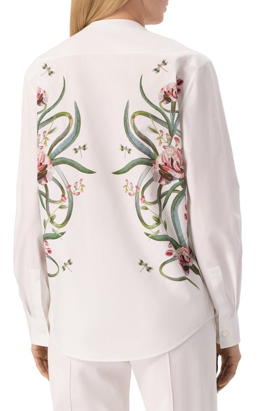 Хлопковая рубашка Giambattista Valli 25SSSVCA1079/A2PRI Белый  25SSSVCA1079/A2PRI Фото 4