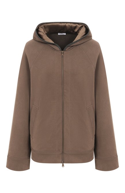 Женский хлопковая толстовка BRUNELLO CUCINELLI, арт. MN05NS0406