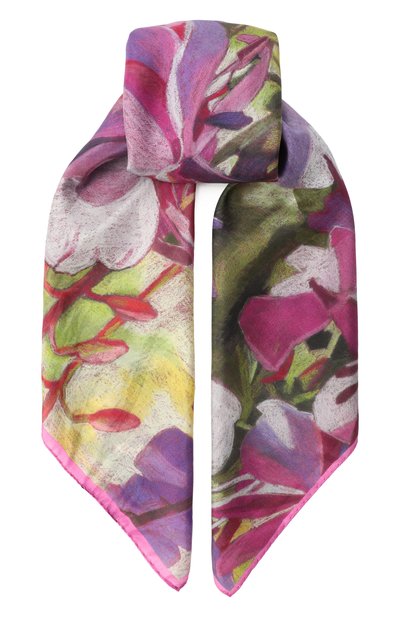 Женский шелковый платок иван-чай GOURJI, арт. 91134037/5591172