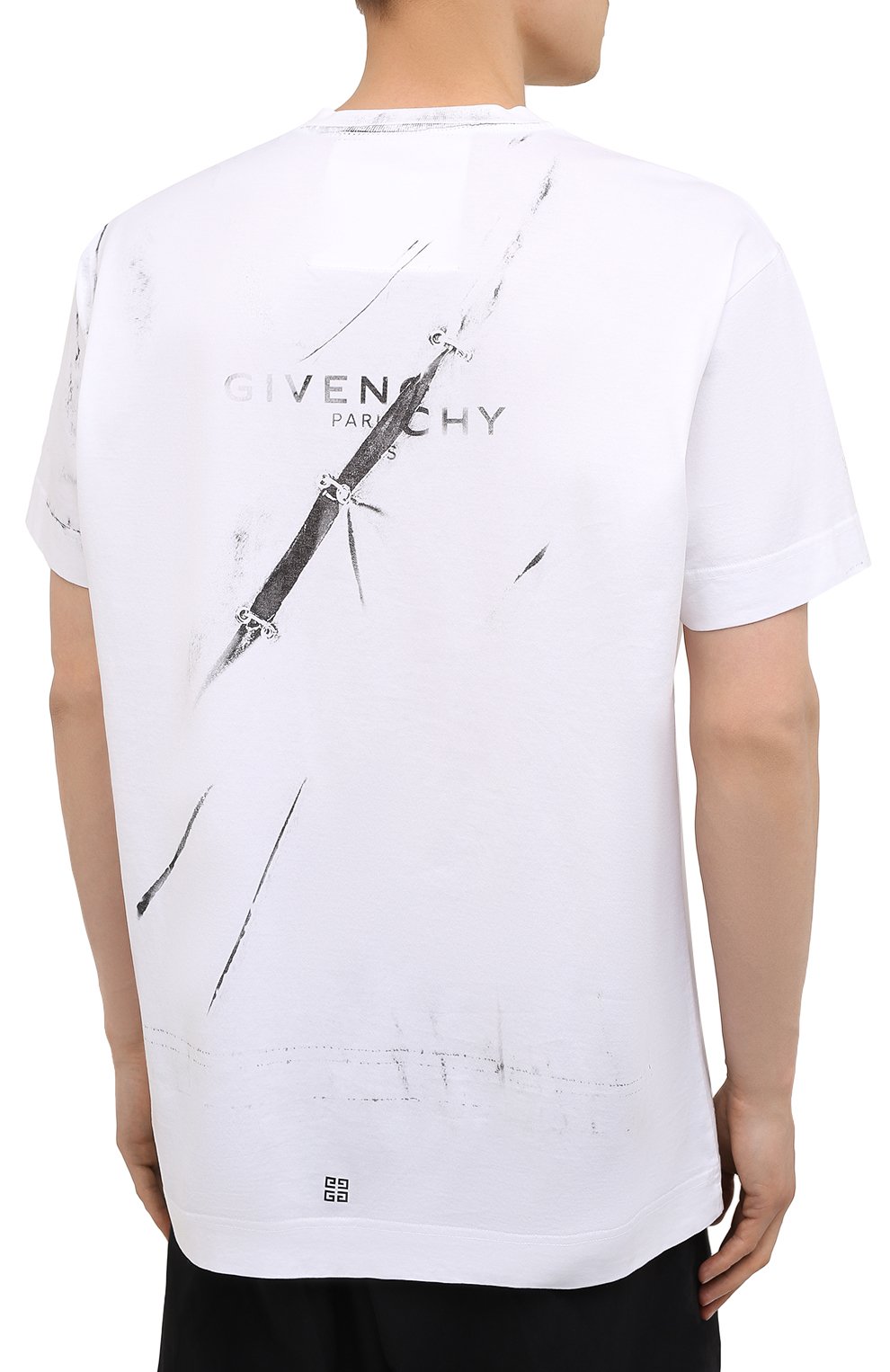 Хлопковая футболка GIVENCHY, арт. BM712W3Y6B, фото 4
