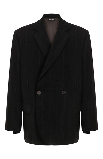 Пиджак из шерсти и кашемира WHO_AM, арт. MJ1-P231-BLK/СAGE, фото 1