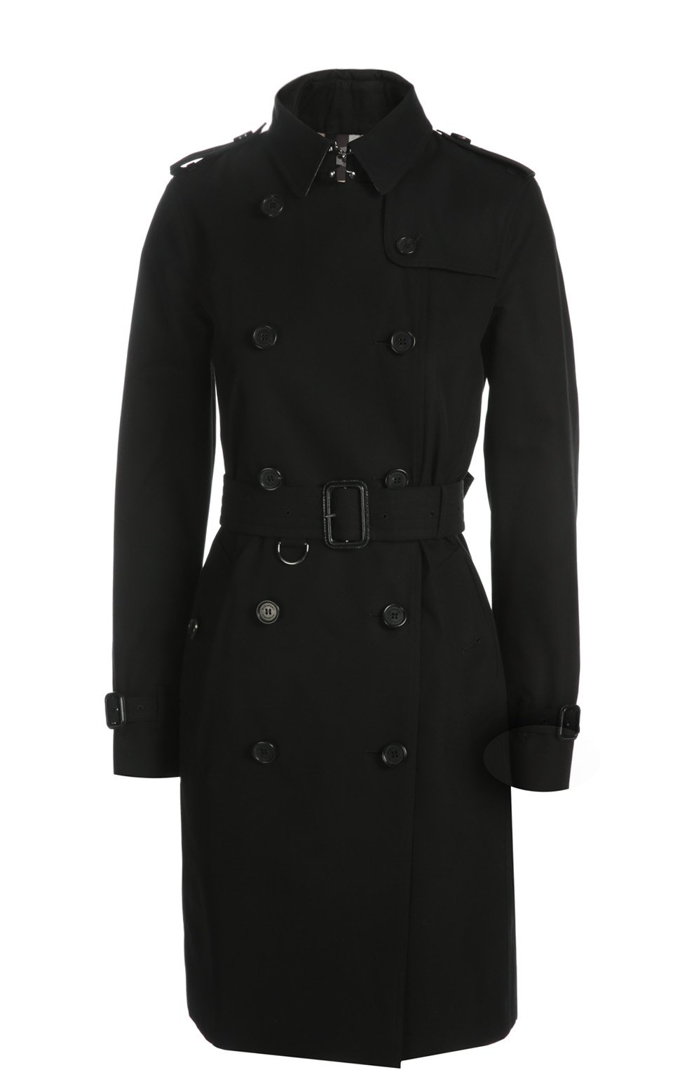 Хлопковый тренч kensington BURBERRY черного цвета по цене 225000 руб., арт. 3900456, фото 1 Хлопковый тренч kensington BURBERRY, арт. 3900456, фото 1