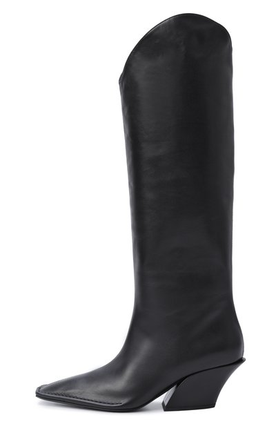 Кожаные казаки MUGLER черного цвета по цене 189500 руб., арт. MUWFW26FS225_TL001, фото 4 Кожаные казаки MUGLER, арт. MUWFW26FS225_TL001, фото 4