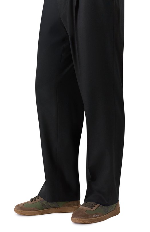 Комбинированные кеды Balmain Swan Balmain FM1VI360/TKCL Хаки  FM1VI360/TKCL Фото 3