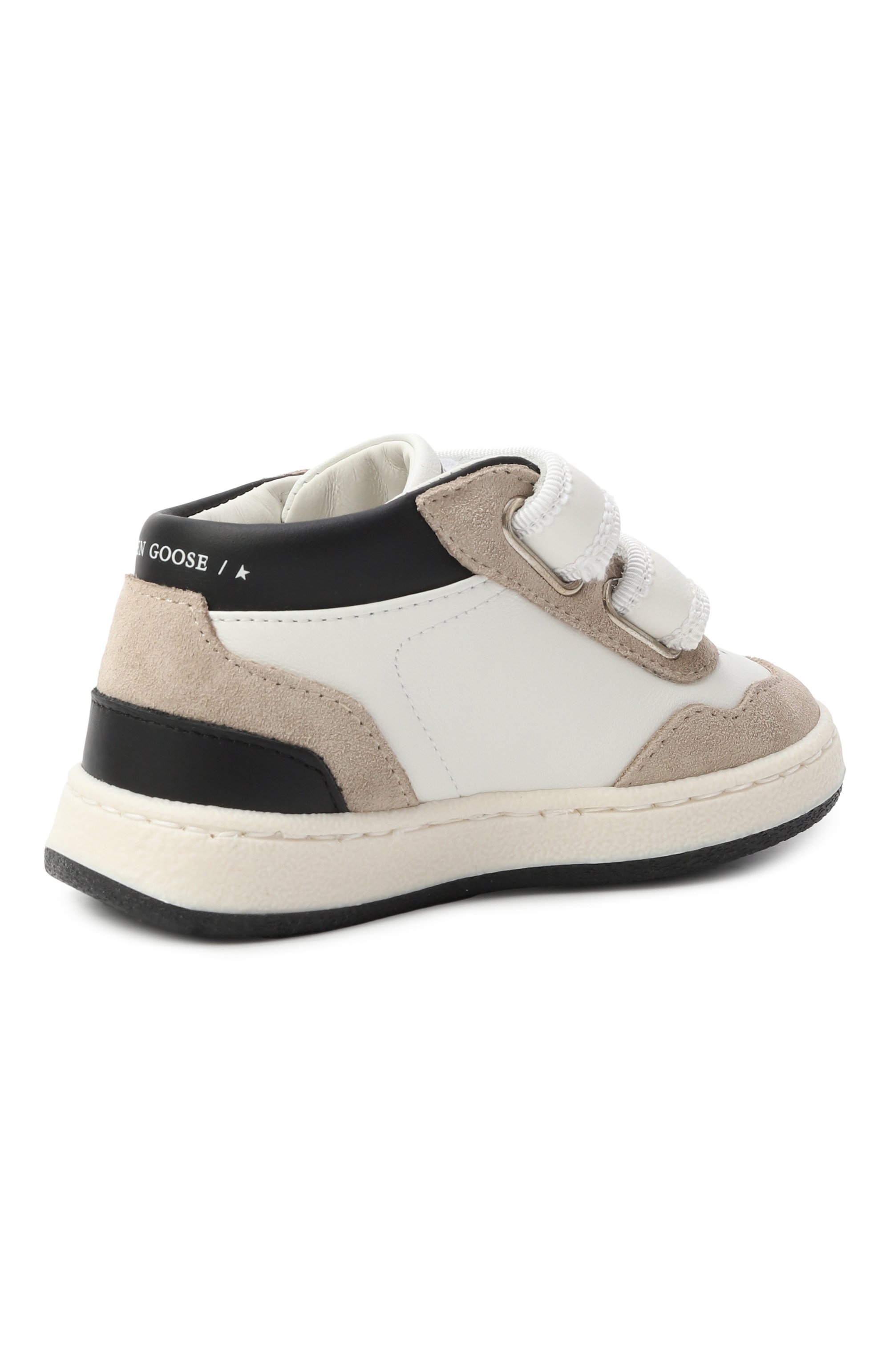 Кожаные кеды june GOLDEN GOOSE DELUXE BRAND разноцветного цвета по цене 22100 руб., арт. GJF00773.F007415, фото 3 Кожаные кеды june GOLDEN GOOSE DELUXE BRAND, арт. GJF00773.F007415, фото 3