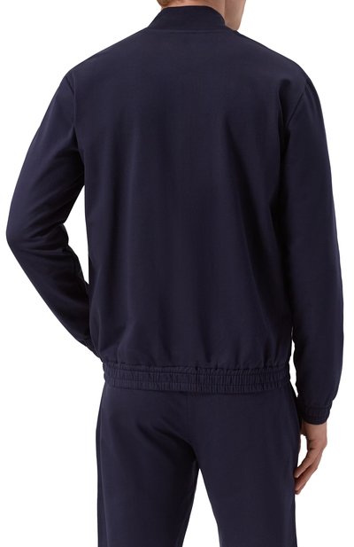 Хлопковый бомбер BOGNER темно-синего цвета по цене 35900 руб., арт. 88079694, фото 4 Хлопковый бомбер BOGNER, арт. 88079694, фото 4