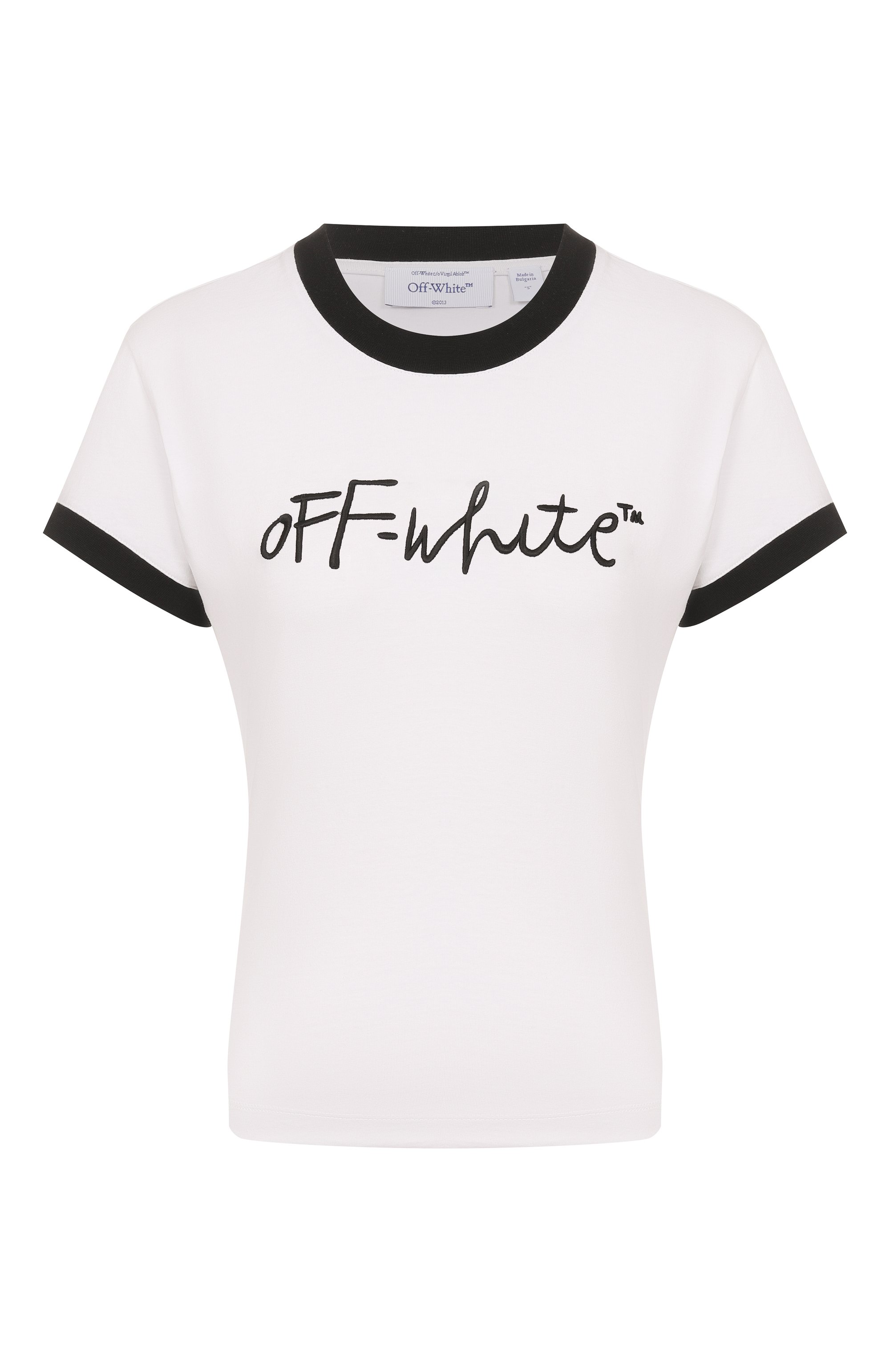 Хлопковая футболка OFF-WHITE, арт. 0WAA112S26JER001, фото 1