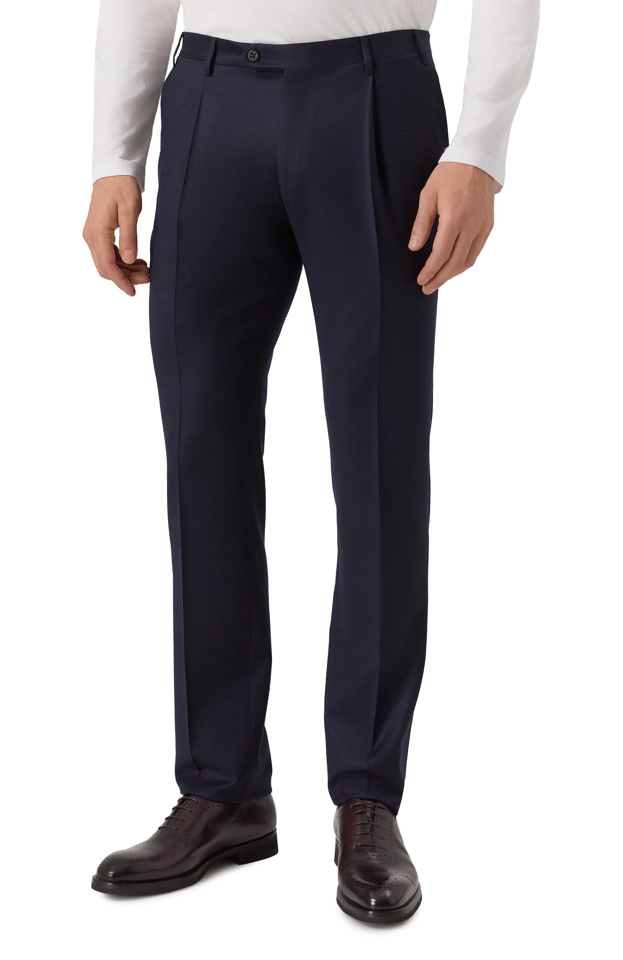 Шерстяные брюки CORNELIANI темно-синего цвета по цене 52050 руб., арт. 265B03-2618581, фото 3 Шерстяные брюки CORNELIANI, арт. 265B03-2618581, фото 3