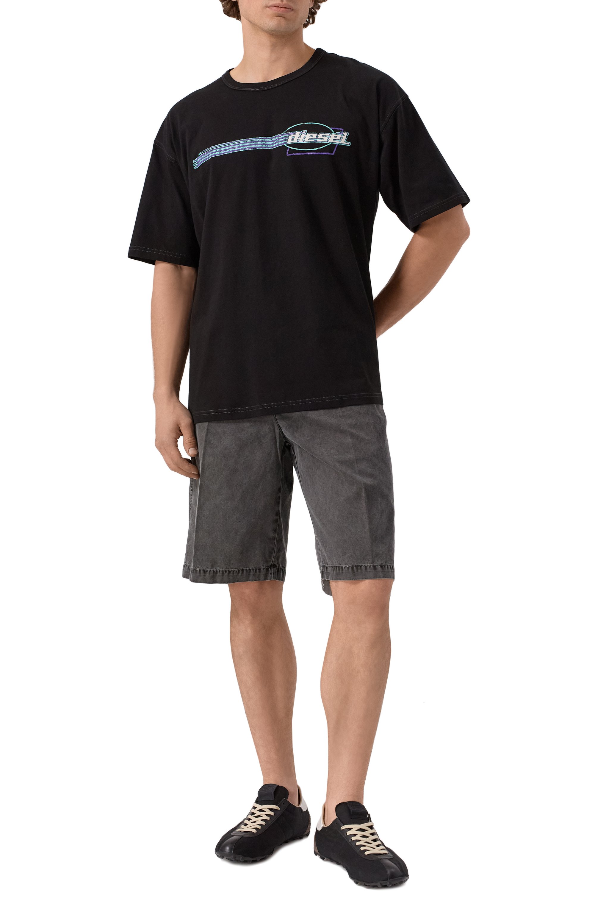 Хлопковая футболка DIESEL, арт. A16649/0QIAM, фото 2