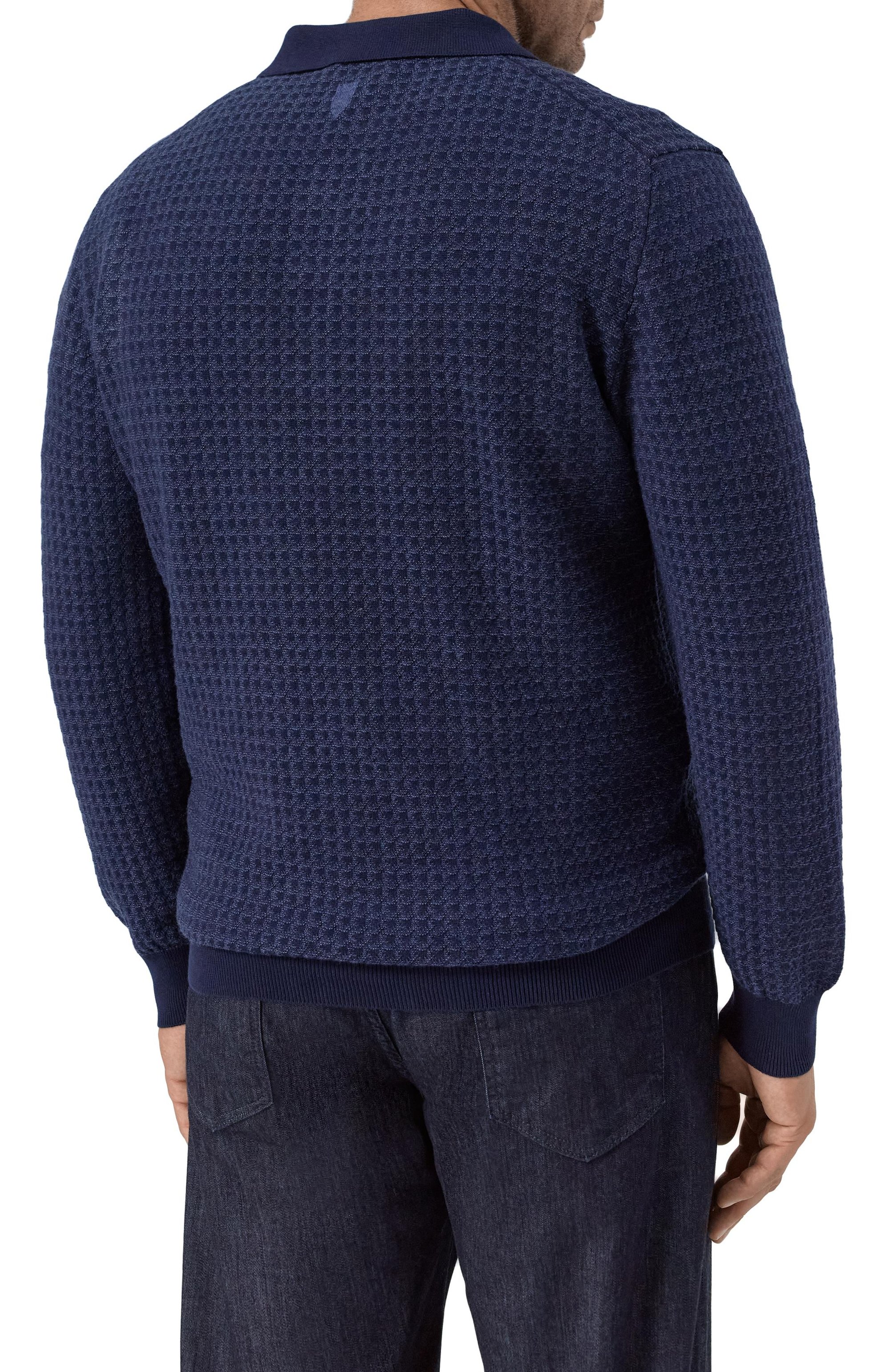 Поло из шерсти и хлопка CANALI, арт. C1149B/MK02363, фото 4