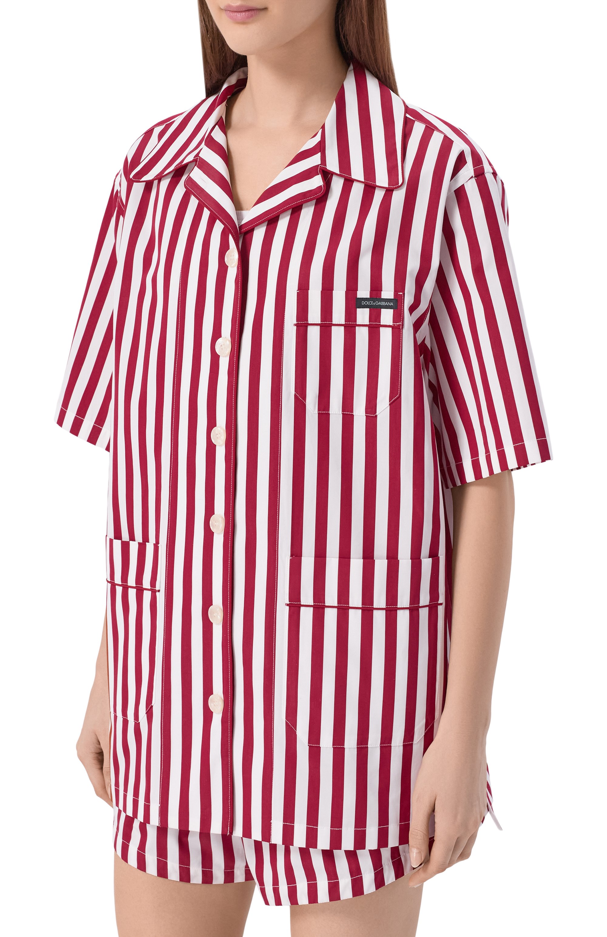 Рубашка из хлопка и шелка DOLCE & GABBANA, арт. F5U29T/FR527, фото 3
