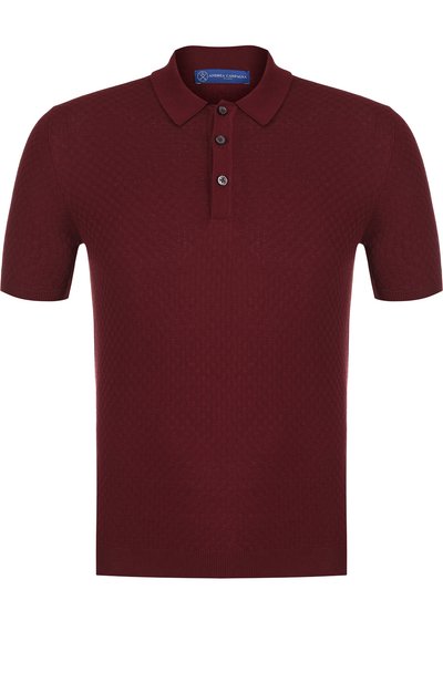 Однотонное хлопковое поло ANDREA CAMPAGNA, арт. 57174/20619, фото 1