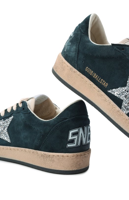 Замшевые кеды Ball Star Golden Goose Deluxe Brand GWF00117.F006680 Зелёный  GWF00117.F006680 Фото 8