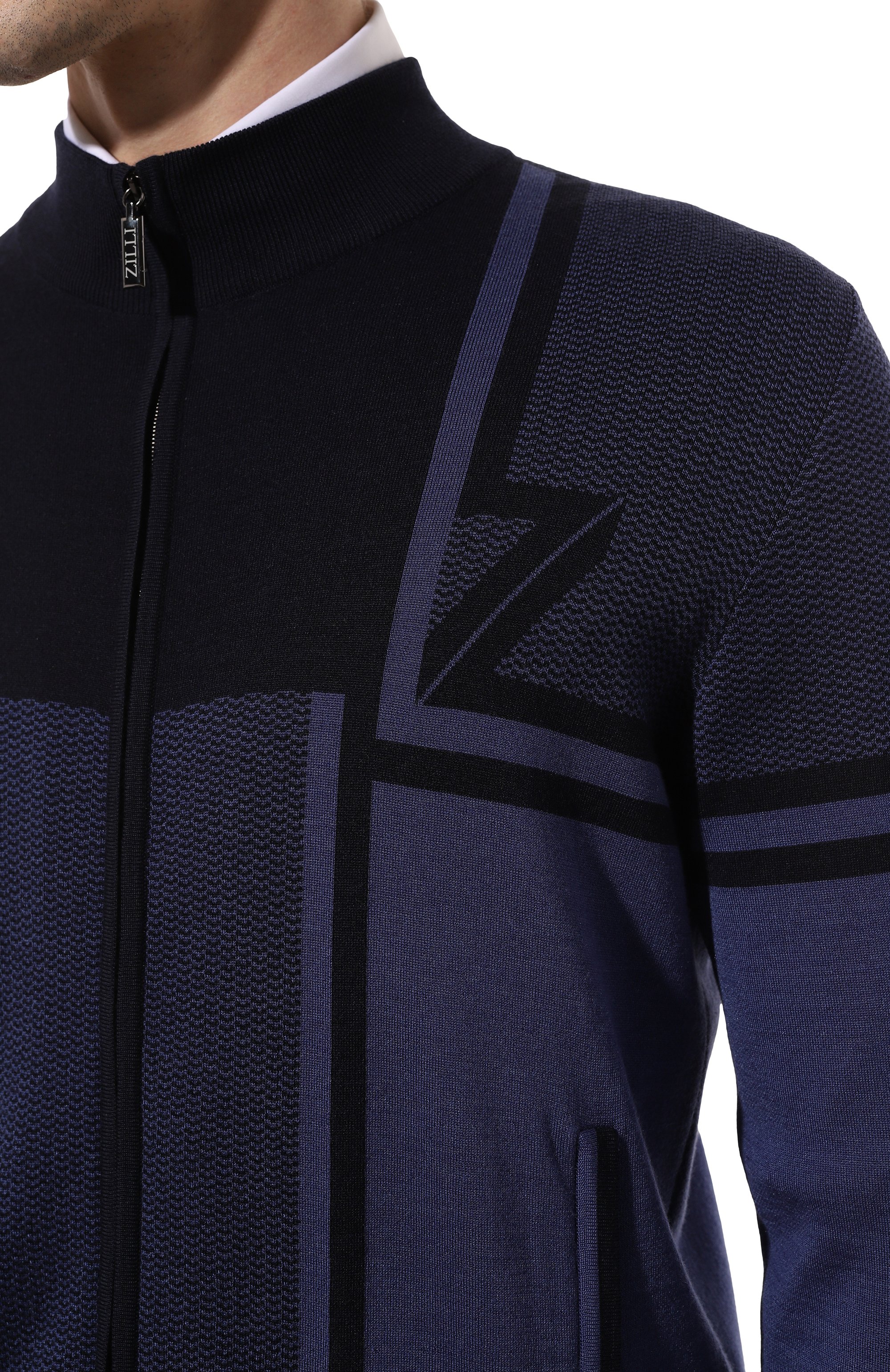 Кардиган из шерсти и шелка ZILLI, арт. JSS003M0240VZDTB0, фото 5