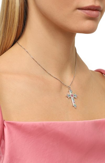 Подвеска на цепочке LEVASHOVAELAGINA разноцветного цвета по цене 19000 руб., арт. butler/n, фото 2 Подвеска на цепочке LEVASHOVAELAGINA, арт. butler/n, фото 2