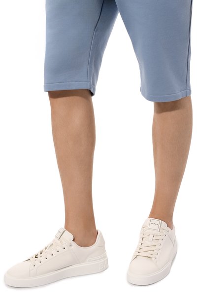 Кожаные кеды b-court BALMAIN, арт. CM1VI288/LVTR, фото 3