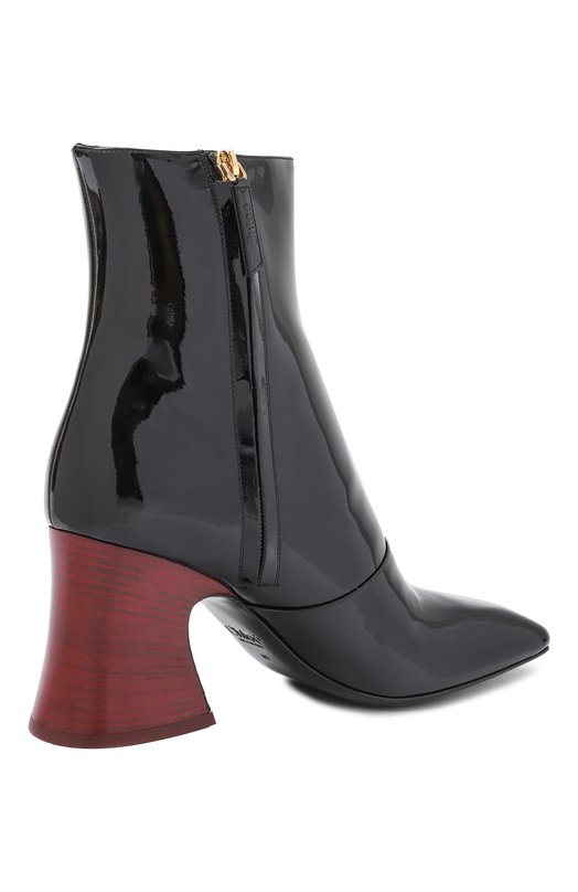 Лакированные ботильоны Janis 80 Chloé CH25A11JSG Чёрный  CH25A11JSG Фото 5