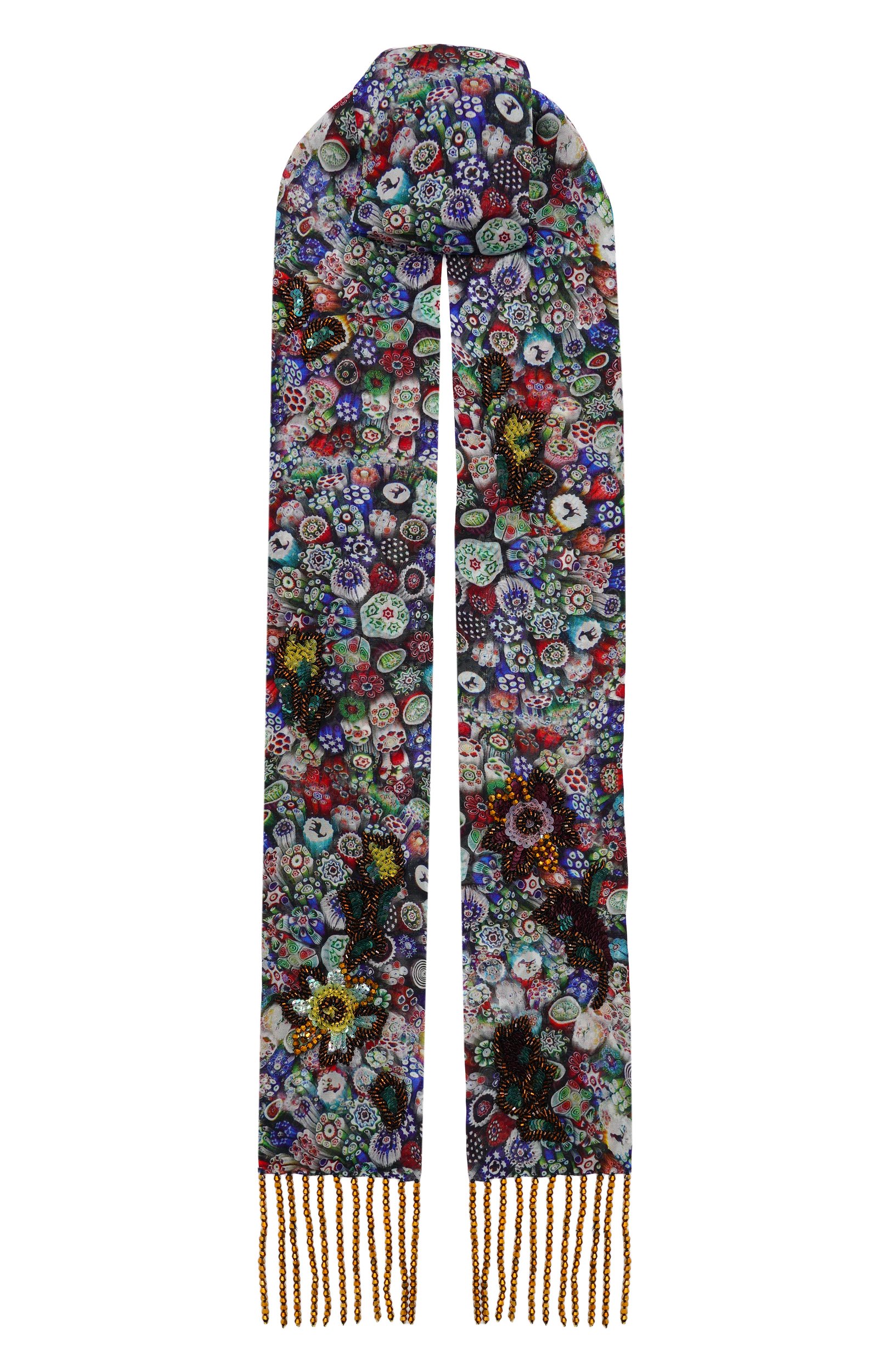 Шарф из вискозы DRIES VAN NOTEN разноцветного цвета по цене 72200 руб., арт. 131300/4005, фото 1 Шарф из вискозы DRIES VAN NOTEN, арт. 131300/4005, фото 1