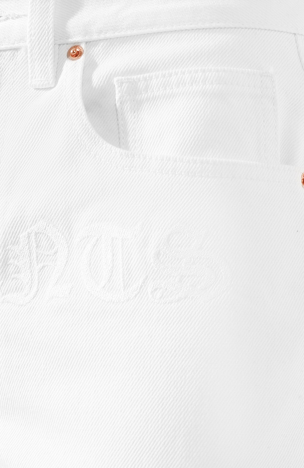Джинсы VETEMENTS белого цвета по цене 86900 руб., арт. SS20PA327 2800/W/WHITE, фото 5 Джинсы VETEMENTS, арт. SS20PA327 2800/W/WHITE, фото 5