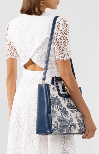 Сумка shirley STAUD синего цвета по цене 29950 руб., арт. 184-9042, фото 5 Сумка shirley STAUD, арт. 184-9042, фото 5