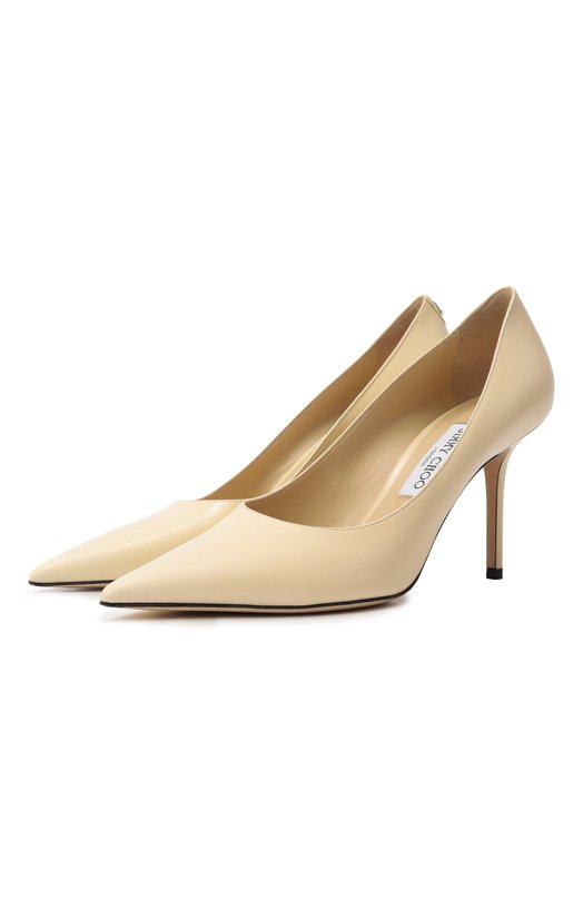 Кожаные туфли Love 85 Jimmy Choo L0VE 85/PWJ Кремовый L0VE 85/PWJ