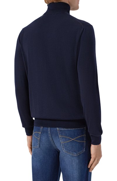 Шерстяная водолазка CORNELIANI темно-синего цвета по цене 66850 руб., арт. 28M523/2A25126, фото 4 Шерстяная водолазка CORNELIANI, арт. 28M523/2A25126, фото 4