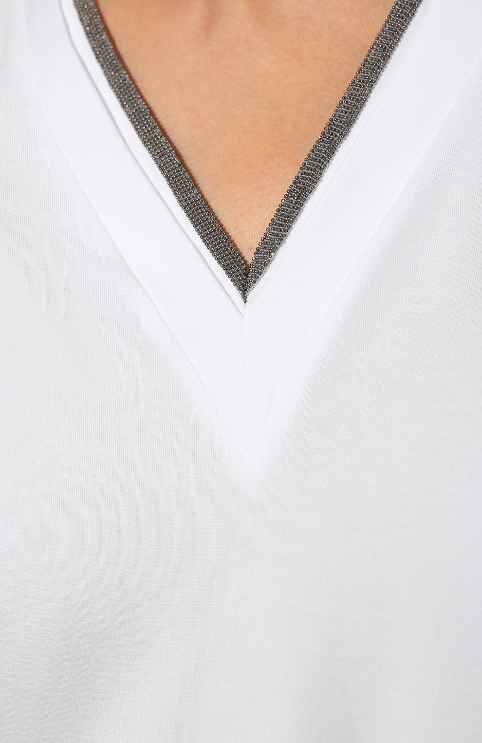 Хлопковая футболка BRUNELLO CUCINELLI, арт. MPT18BD222, фото 5