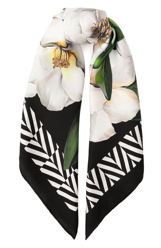 Шелковый платок Dolce & Gabbana FN092R/GDCUG Чёрный FN092R/GDCUG